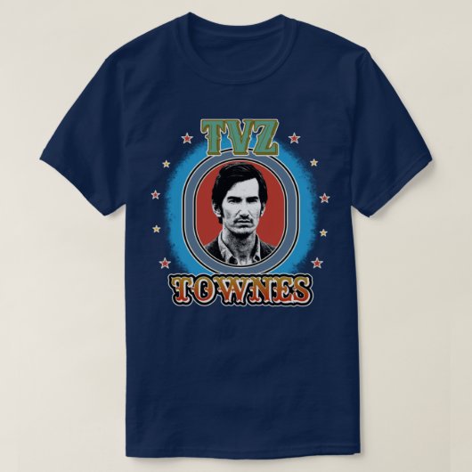 Retro Tour Stijl Townes Van Zandt T-shirt (Design voorkant)