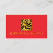 Retro Towing Services QR Code Visitekaartje (Achterkant)