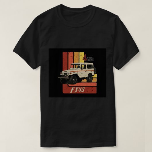 Retro Toyota Land Cruiser FJ40 Throw Blanket T-shirt (Design voorkant)