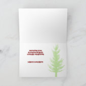 Retro Tractor Kerst Kaart (Binnen)