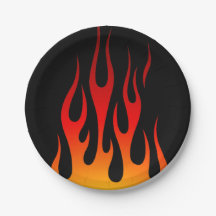 Retro Traditionele Hot Rod Flames Custom Racing
