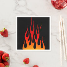 Retro Traditionele Hot Rod Flames Custom Racing