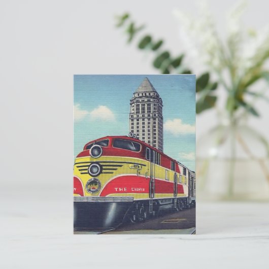 Retro Train the Champion Miami Railways Briefkaart (Staand voorkant)
