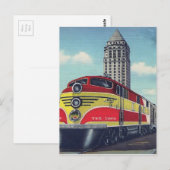 Retro Train the Champion Miami Railways Briefkaart (Voorkant / Achterkant)