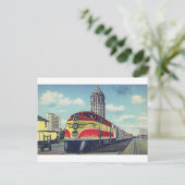 Retro Train the Champion Miami Railways Briefkaart (Staand voorkant)
