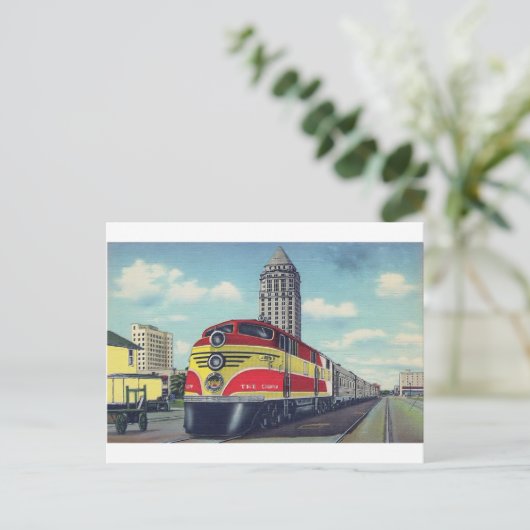Retro Train the Champion Miami Railways Briefkaart (Staand voorkant)