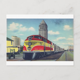 Retro Train the Champion Miami Railways Briefkaart