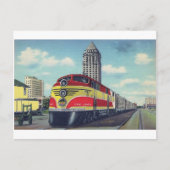 Retro Train the Champion Miami Railways Briefkaart (Voorkant)
