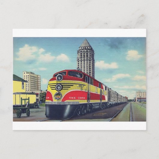 Retro Train the Champion Miami Railways Briefkaart (Voorkant)