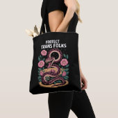 Retro Trans Pride Trans Right Protect Trans Folks Tote Bag (Dichtbij)