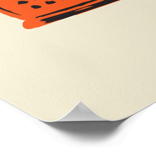 retro transistorradio poster (Hoek)