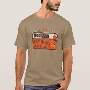 retro transistorradio t-shirt