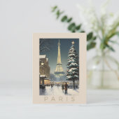 Retro - transport - vintage - Paris - Soir d'At Briefkaart (Staand voorkant)