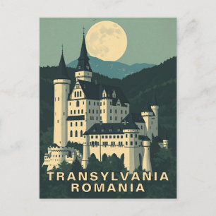 Retro Transsylvanië Roemenië Reizen Gotische Kaste Briefkaart