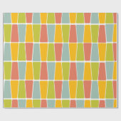 Retro Trapezoïden Cadeaupapier (Vlak)