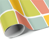 Retro Trapezoïden Cadeaupapier (Rol Hoek)