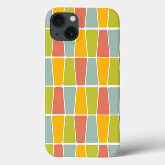 Retro Trapezoïden Case-Mate iPhone Case (Achterkant)