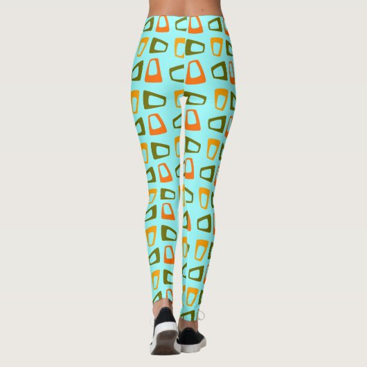 Retro Trapezoïden Leggings (Achterkant)