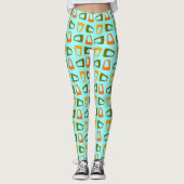 Retro Trapezoïden Leggings (Voorkant)