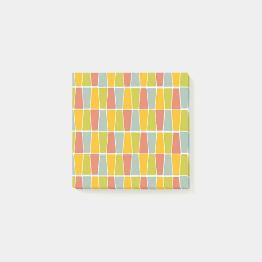 Retro Trapezoids Post-it® Notes (Voorkant)