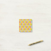 Retro Trapezoids Post-it® Notes (Op bureau)