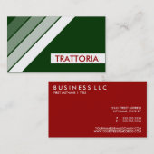 retro TRATTORIA Visitekaartje (Voorkant / Achterkant)