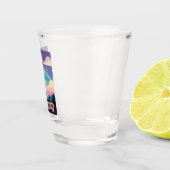 Retro Travel 80s Neon Washington Monument Lofi Art Shot Glas (Rechts)