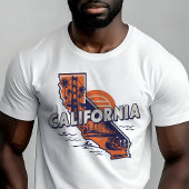 Retro Travel Iconisch Californië Graphic T-shirt