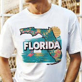 Retro Travel Iconisch Florida Graphic T-shirt