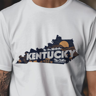 Retro Travel Iconisch Kentucky Graphic T-shirt