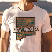 Retro Travel Iconisch New Mexico Graphic T-shirt