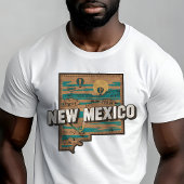 Retro Travel Iconisch New Mexico Graphic T-shirt