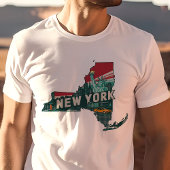 Retro Travel Iconisch New York Graphic T-shirt