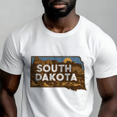 Retro Travel Iconisch South Dakota Graphic T-shirt