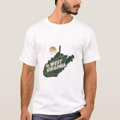 Retro Travel Iconisch West Virginia Graphic T-shirt (Voorkant)