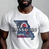 Retro Travel Iconische Missouri Graphic T-shirt
