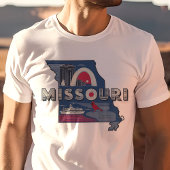 Retro Travel Iconische Missouri Graphic T-shirt