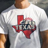 Retro Travel Iconische Texas Graphic T-shirt