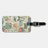 Retro Travel Luggage Tags Bagagelabel (Voorkant horizontaal)