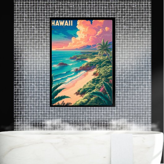  Retro Travel Poster - HAWAII