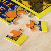 Retro Travel Poster Jamaica. Jigzaag Puzzle Legpuzzel (Zijkant)