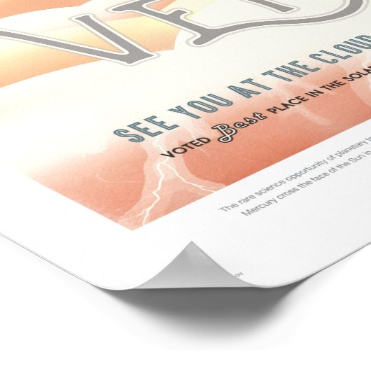 Retro Travel Poster - Venus (Hoek)