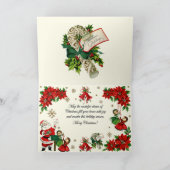 Retro Treasures Christmas Holiday Card Aankondiging (Binnen)