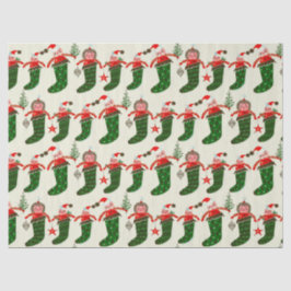 Retro Treasures Christmas Stockings Tissuepapier
