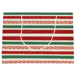 Retro Treasures Christmas stripes Groot Cadeauzakje