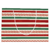 Retro Treasures Christmas stripes Groot Cadeauzakje (Achterkant)