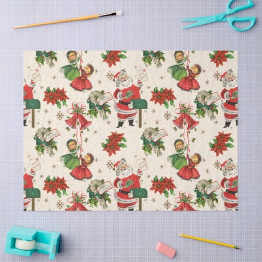 Retro Treasures Christmas Tissue Paper Tissuepapier (Craft)