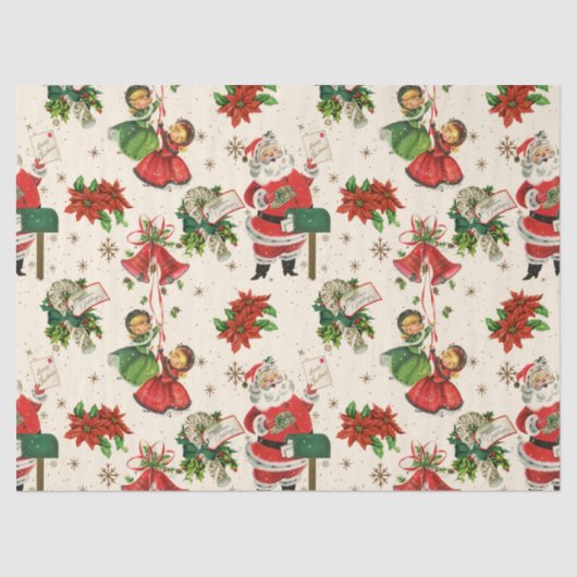 Retro Treasures Christmas Tissue Paper Tissuepapier (Voorkant)