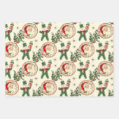 Retro Treasures Kerstmis Inpakpapier Vel (Voorkant 3)