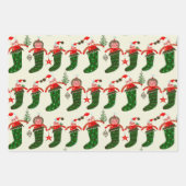 Retro Treasures Kerstmis Inpakpapier Vel (Voorkant 2)